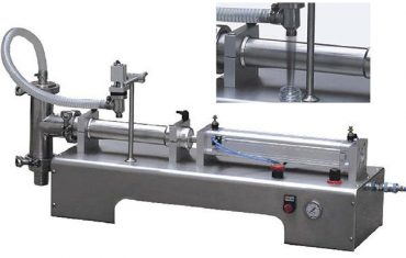 단일 헤드 피스톤 필러 액체